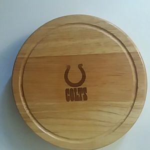 COLTS Picnic Time NFL Team Brie Cheese Set